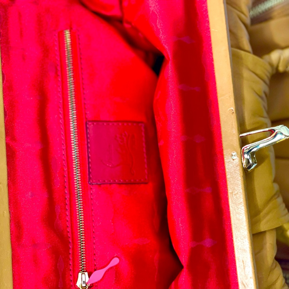 Authentic! Rare Large Christian Louboutin butterscotch lamb skin w dust bag - Picture 2 of 10